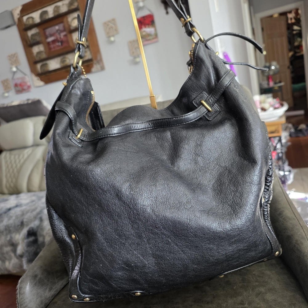 Coach Black Leather Hobo Bag - Picture 11 of 14